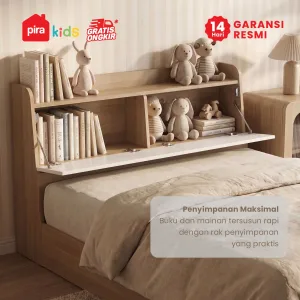 PIRA KIDS - KUMMO HB100 HEADBOARD KASUR / SANDARAN KASUR / DIPAN / DIPAN TEMPAT TIDUR warna PRO OAK - WHITE - PIRA KIDS - foto 3