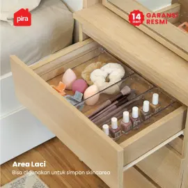 PIRA - KIREI DS48 MEJA RIAS / CERMIN FULL BODY / MEJA RIAS MINIMALIS warna PRO OAK - PIRA - foto 6