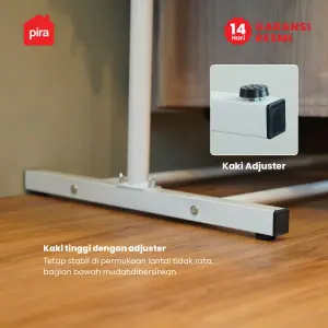 PIRA - ATLA CR 100 RAK GANTUNG BAJU / STAND GANTUNGAN / STAND HANGER / RAK BESI warna WHITE - PIRA - foto 9