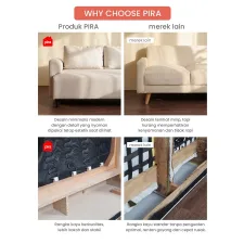 PIRA - AMARTA 2S SOFA 2 SEATER warna SPACE BLUE KG - PIRA - foto 3