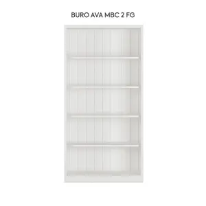 WORKDESIGN BURO AVA MBC 2 FG RAK BUKU BESI / LEMARI ARSIP KANTOR warna WHITE - WORKDESIGN - foto 7