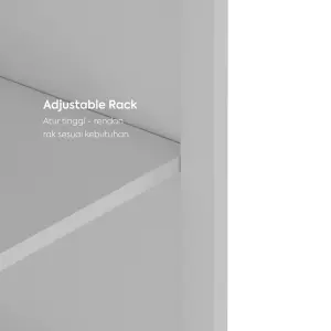 WORKDESIGN BURO AVA MBC 2 FG RAK BUKU BESI / LEMARI ARSIP KANTOR warna WHITE - WORKDESIGN - foto 5