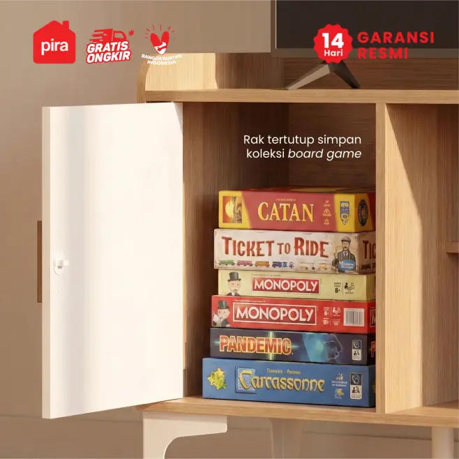PIRA METROPOLIS - TANA TV120 MEJA TV / RAK TV / KABINET TV/ LEMARI TV warna PRO OAK - WHITE - PIRA METROPOLIS - foto 5