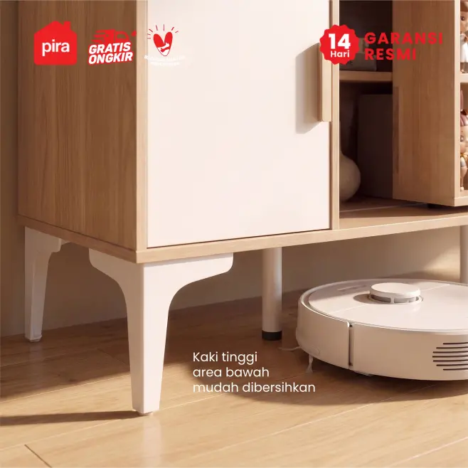 PIRA METROPOLIS - TANA TV120 MEJA TV / RAK TV / KABINET TV/ LEMARI TV warna PRO OAK - WHITE - PIRA METROPOLIS - foto 9