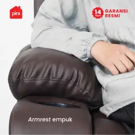 PIRA - BISHOP 2 RS SOFA RECLINER / SOFA 2 SEAT warna DARK BROWN - BAVARIAN - foto 6