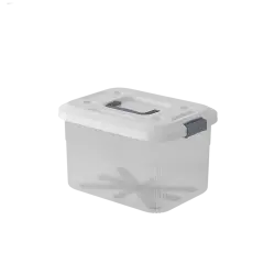 PIRA HOME -  MIZU PSB 14L CONTAINER BOX / BOX PLASTIK / KOTAK PENYIMPANAN warna CLEAR WHITE - PIRA HOME - foto 5