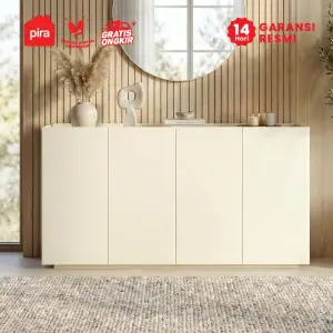 PIRA METROPOLIS OX - ABRAM SB160 BUFET / SIDEBOARD / LEMARI KABINET / KABINET TV / MEJA TV warna LIGHT TAUPE-TRAVERTINE - PIRA METROPOLIS - foto 2