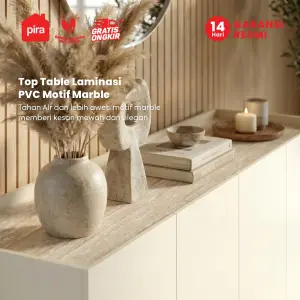 PIRA METROPOLIS OX - ABRAM SB160 BUFET / SIDEBOARD / LEMARI KABINET / KABINET TV / MEJA TV warna LIGHT TAUPE-TRAVERTINE - PIRA METROPOLIS - foto 4