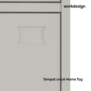 WORKDESIGN BURO MLK 3X3 LOKER BESI / LEMARI LOKER warna WHITE - WORKDESIGN - foto 4