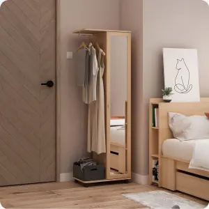 PIRA - VARINA AVA H LEMARI PAKAIAN / GANTUNGAN BAJU warna PRO OAK - PIRA - foto 2