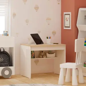 PIRA KIDS - MYKO DKK60 MEJA BELAJAR ANAK warna WHITE SM - PRO OAK - PIRA KIDS - foto 9