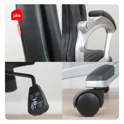 PIRA WORK - TAYLOR PC KURSI KERJA / KURSI KANTOR PRESIDENT CHAIR HITAM - BLACK warna BLACK - PIRA WORK - foto 9