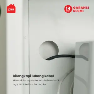 PIRA - REGALL AVA MSU 100T5 LEMARI DAPUR / RAK DAPUR / RAK DAPUR BESI / RAK SUSUN SERBAGUNA warna WHITE - PIRA - foto 5
