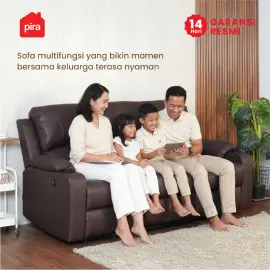 PIRA - BISHOP 3 RS SOFA RECLINER / SOFA 3 SEAT warna DARK BROWN - BAVARIAN - foto 3