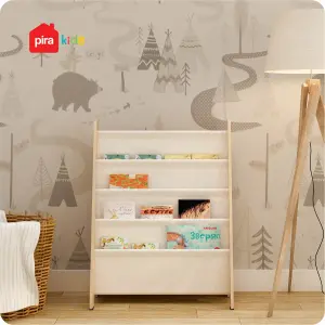 PIRA KIDS - BOHO BC60 RAK BUKU ANAK / RAK BUKU MONTESSORI warna PRO OAK - WHITE VN - PIRA KIDS - foto 3