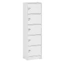 PIRA METROPOLIS OX - ARUNA RSG 5 RAK SERBAGUNA / RAK SUSUN 5 PINTU warna WHITE - PIRA METROPOLIS OX - foto 4