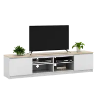 PIRA -  LINUS TV200 MEJA TV / RAK TV warna WHITE SM - PRO OAK - PIRA - foto 5