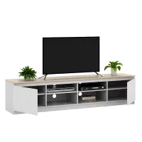 PIRA -  LINUS TV200 MEJA TV / RAK TV warna WHITE SM - PRO OAK - PIRA - foto 7