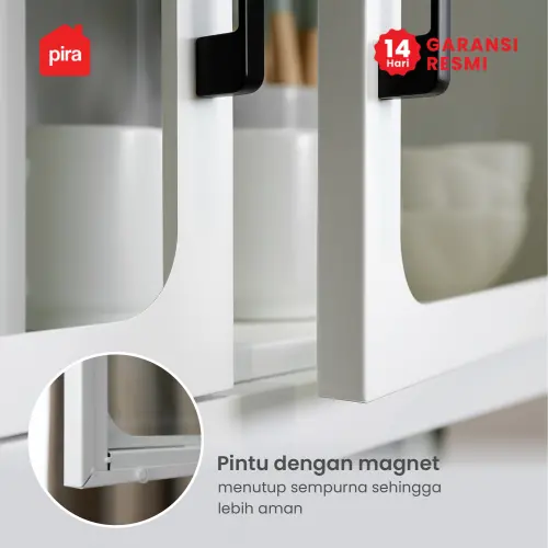 PIRA - VOSH 80 MKCWU KITCHEN SET / RAK DAPUR BESI / LEMARI DAPUR BESI / RAK DAPUR warna WHITE - PIRA - foto 10