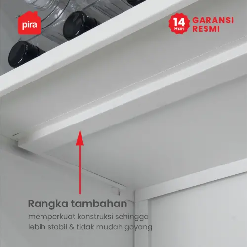 PIRA - VOSH 80 MKCWU KITCHEN SET / RAK DAPUR BESI / LEMARI DAPUR BESI / RAK DAPUR warna WHITE - PIRA - foto 11