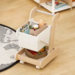 PIRA KIDS - MAGU TROLLEY PP PRETEND PLAY TROLI / KERETA DORONG MAINAN ANAK warna PRO OAK - WHITE SM - PIRA KIDS - foto 2
