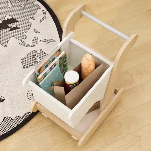 PIRA KIDS - MAGU TROLLEY PP PRETEND PLAY TROLI / KERETA DORONG MAINAN ANAK warna PRO OAK - WHITE SM - PIRA KIDS - foto 3