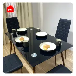 PIRA BAVARIAN - SONIA DTS 2 SET MEJA MAKAN warna DARK BLUE - DARK BROWN - BAVARIAN - foto 3