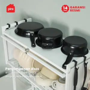 PIRA HOME - DISH MDR65 RAK PIRING / RAK DAPUR / RAK CUCI PIRING / RAK WASTAFEL / RAK PENGERING PIRING warna BLACK - PIRA HOME - foto 6