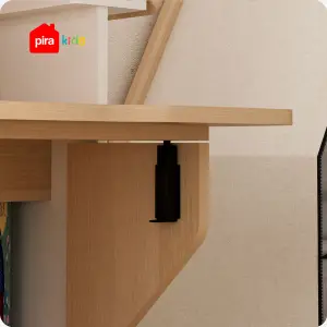 PIRA KIDS - JOEY DKK80 MEJA BELAJAR ANAK DAN KURSI warna WHITE SM - PRO OAK - PIRA KIDS - foto 4