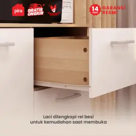 PIRA METROPOLIS OX -  ARUNA SB120 BUFET / RAK DAPUR / KITCHEN SET BAWAH DAPUR / LEMARI DAPUR warna PRO OAK - WHITE - PIRA METROPOLIS OX - foto 7