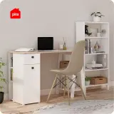 PIRA OX - POLKA BC60 RAK BUKU MINIMALIS SERBAGUNA 4 TINGKAT warna WHITE SM - PIRA OX - foto 3