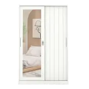 PIRA - SAXON A 120A N MWDSL LEMARI PAKAIAN BESI SLIDING / PINTU GESER warna WHITE - PIRA - foto 8