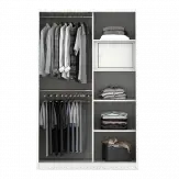 PIRA - SAXON A 120A N MWDSL LEMARI PAKAIAN BESI SLIDING / PINTU GESER warna WHITE - PIRA - foto 11