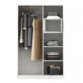 PIRA - SAXON A 120A N MWDSL LEMARI PAKAIAN BESI SLIDING / PINTU GESER warna WHITE - PIRA - foto 12