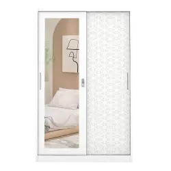 PIRA METROPOLIS -  VILO 120 A MWDSL LEMARI PAKAIAN BESI SLIDING / PINTU GESER warna WHITE - METROPOLIS - foto 4
