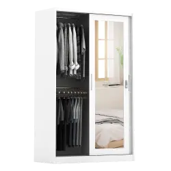 PIRA METROPOLIS -  VILO 120 A MWDSL LEMARI PAKAIAN BESI SLIDING / PINTU GESER warna WHITE - METROPOLIS - foto 5
