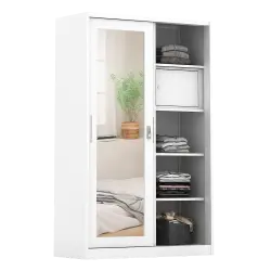 PIRA METROPOLIS -  VILO 120 A MWDSL LEMARI PAKAIAN BESI SLIDING / PINTU GESER warna WHITE - METROPOLIS - foto 6