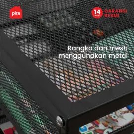 PIRA METROPOLIS - ALVA MCH3 RAK LACI BESI / DRAWER PENYIMPANAN BESI / RAK SUSUN BESI / LACI DOKUMEN warna BLACK - PIRA METROPOLIS - foto 3