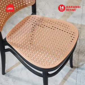 PIRA - RATTA DC KURSI ROTAN PLASTIK / KURSI MAKAN / KURSI TERAS / KURSI SANTAI / KURSI CAFE / KURSI PLASTIK warna BLACK - BROWN - PIRA - foto 5