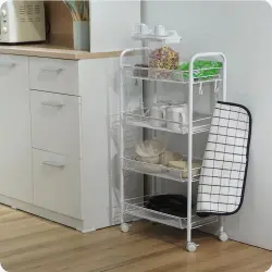 PIRA - GUMI MKT4 RAK TROLI / RAK SERBAGUNA / RAK BESI 3/ 4/ 5 SUSUN DENGAN RODA warna WHITE - PIRA - foto 9