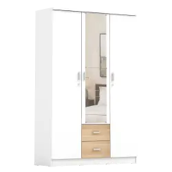 PIRA METROPOLIS OX -  ASTA 3PL LEMARI PAKAIAN 3 PINTU warna WHITE - PRO OAK - PIRA METROPOLIS OX - foto 4