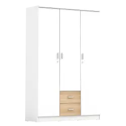 PIRA METROPOLIS OX -  ASTA 3PL LEMARI PAKAIAN 3 PINTU warna WHITE - PRO OAK - PIRA METROPOLIS OX - foto 8