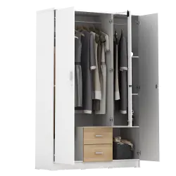 PIRA METROPOLIS OX -  ASTA 3PL LEMARI PAKAIAN 3 PINTU warna WHITE - PRO OAK - PIRA METROPOLIS OX - foto 10