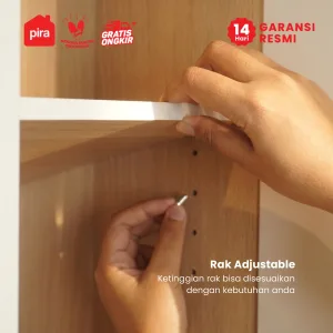 PIRA METROPOLIS OX - HANA KC WU60 RAK DAPUR / RAK GANTUNG DAPUR / KITCHEN SET ATAS 2 PINTU warna WHITE - PRO OAK - PIRA METROPOLIS - foto 4