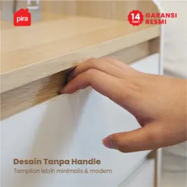 PIRA METROPOLIS - NILS CH3 LEMARI LACI 3 SUSUN / DRAWER / LEMARI SUSUN warna WHITE - PRO OAK - PIRA METROPOLIS - foto 9