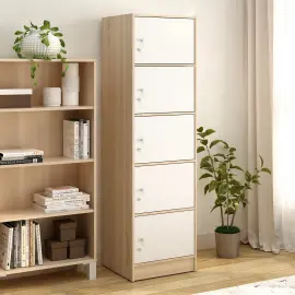PIRA METROPOLIS - ALBA RSG 5 TS RAK SERBAGUNA / LEMARI SUSUN warna SONOMA OAK - WHITE - METROPOLIS - foto 7