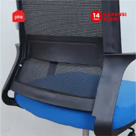 PIRA WORK - REY A OC PR KURSI KERJA / KURSI KANTOR warna BLACK - BLUE - PIRA WORK - foto 7