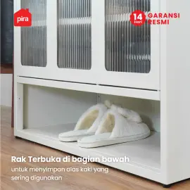 PIRA - USAIN MSR 4P RAK SEPATU BESI / RAK SEPATU SUSUN TERTUTUP / LEMARI SEPATU BESI warna WHITE - PIRA - foto 6