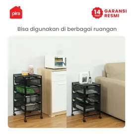 PIRA METROPOLIS - ALVA MCH3 RAK LACI BESI / DRAWER PENYIMPANAN BESI / RAK SUSUN BESI / LACI DOKUMEN warna BLACK - PIRA METROPOLIS - foto 8