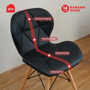 PIRA - GRETA A DC KURSI MAKAN / KURSI CAFE / KURSI MINIMALIS warna BLACK - PIRA - foto 5